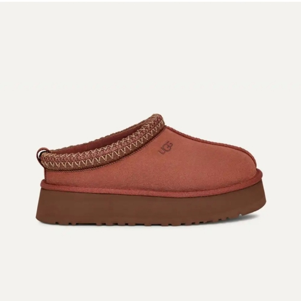 Brand New UGG Women's Tazz SlipOn Platform Slippers Size 40 Color Jade Red